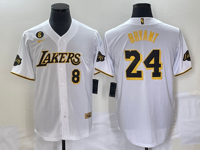 Men Los Angeles Lakers #24 Bryant white 2023 NBA Jersey